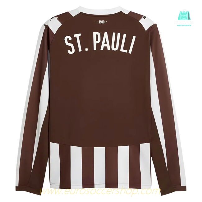 2025-2026 St Pauli Long Sleeve Home Shirt