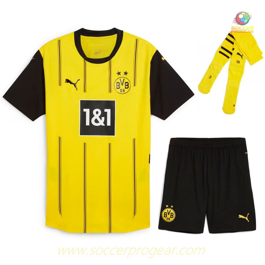 Football Soccer Football Shirt Soccer Uniform Kids Edition BVB Dortmund Home 2024-25 Edition
