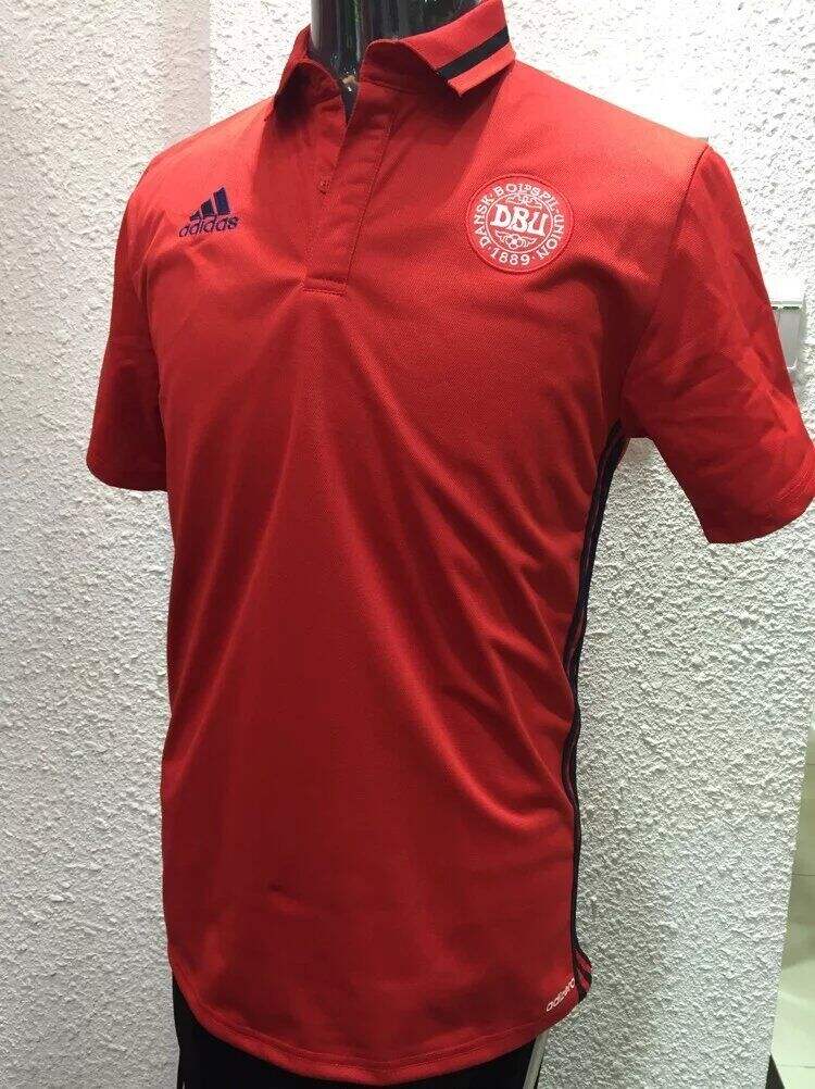 Professional High Performance Denmark 2016 Red Core Polo Shirt
