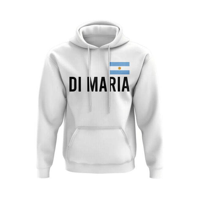 Performance Angel Di Maria Argentina Name Hoody (White)