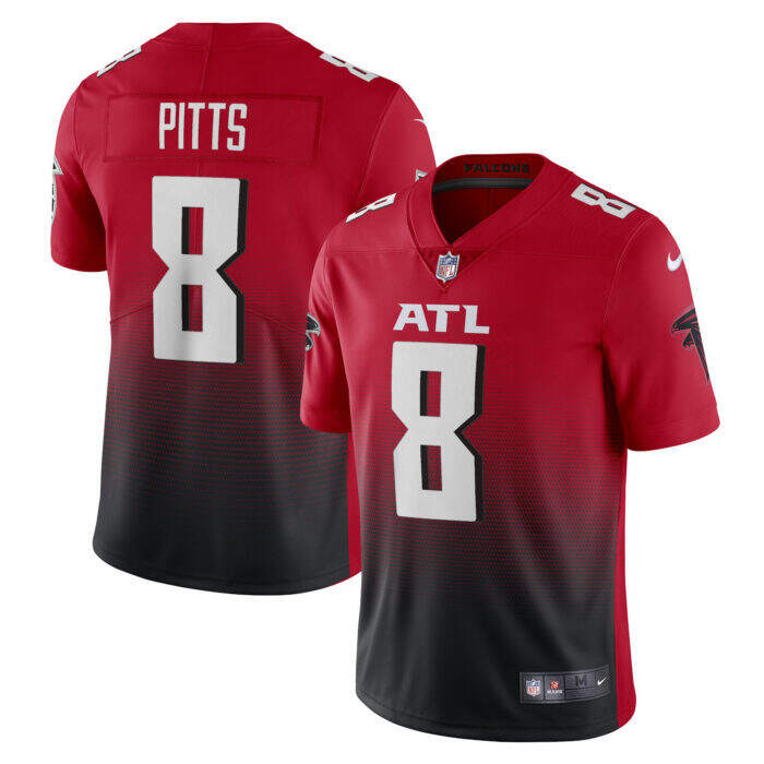 Men's Atlanta Falcons Kyle Pitts Nike Red Alternate 2 Vapo...