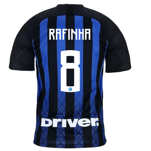 18-19 Inter Milan Rafinha 8 Home Soccer Jersey Shirt - Official