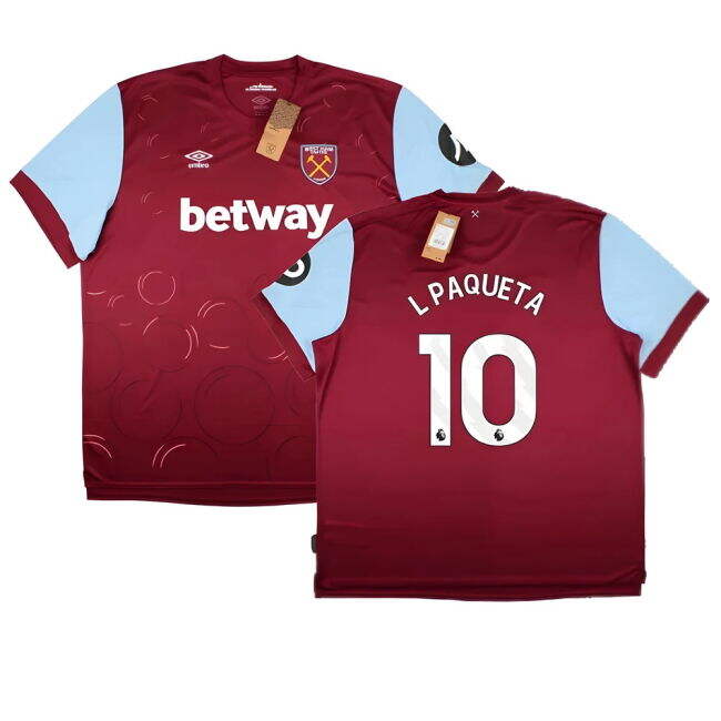 Avid Football West Ham United Home Shirt L Paqueta #10 Top Tier Mo...
