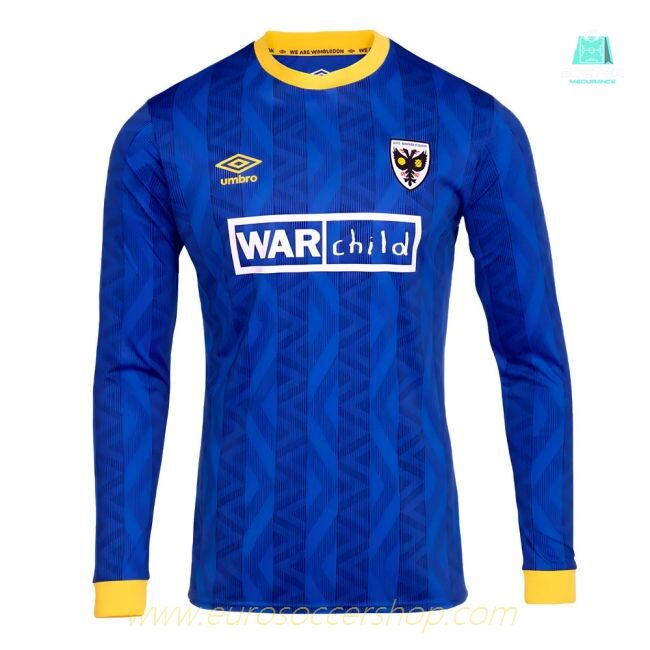 2024-2025 AFC Wimbledon Long Sleeve Home Shirt