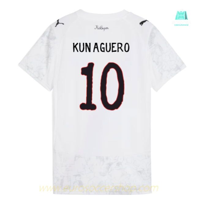 2025-2026 KIDSUPER x Manchester City CWC Shirt (White) - Womens (Kun Aguero 10)