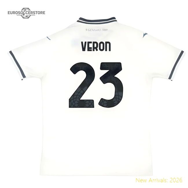 Premium Lazio Away Veron Jersey 2025-2026 Breathable Comfortable