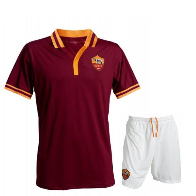 13-14 Roma Home Soccer Jersey No sponsor Logo KitShirtShorts -