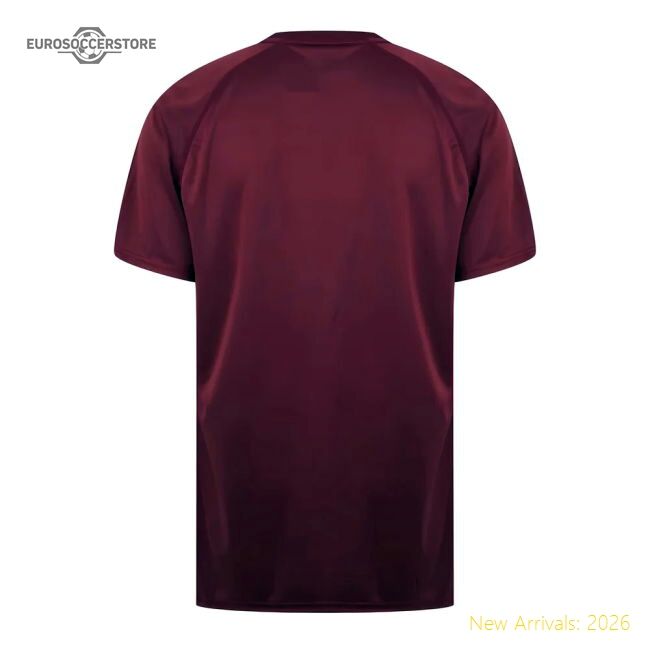 Official West Ham United Poly T-shirt (claret/blue) - Premium Quality
