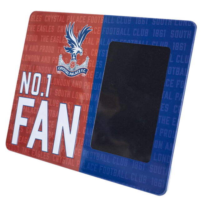 retro Crystal Palace FC No1 Fan Picture Frame Sign