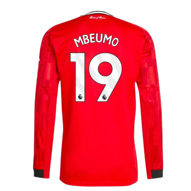 Man Utd Original 2025-2026 Man Utd Long Sleeve Home Shirt (Mbeumo 19)