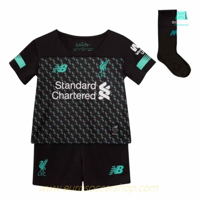 2019-2020 Liverpool Third Little Boys Mini Kit (Your Name)