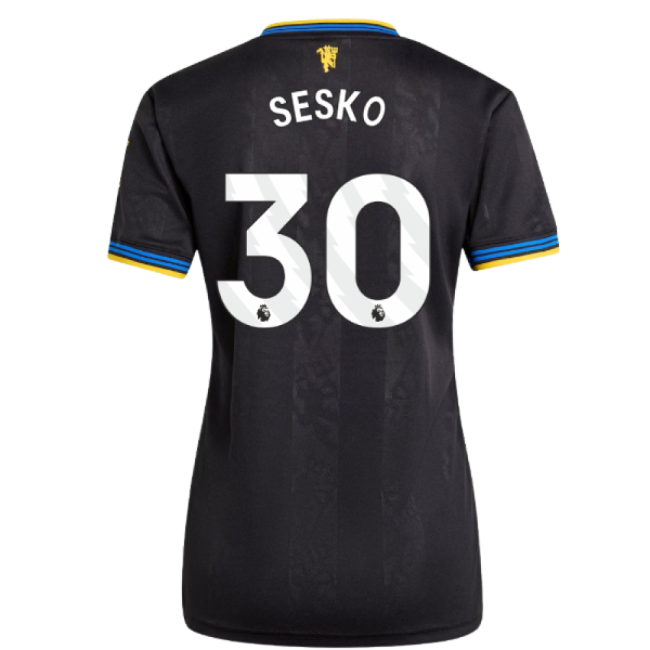 Premium Man Utd Sesko 30 2025 2025-2026 Man Utd Authentic Third Shi...