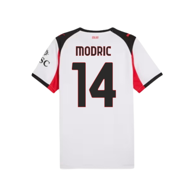 Modric 14 2025-2026 AC Milan Soccer Club Away Kit
