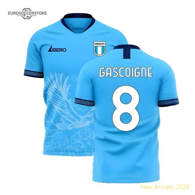 Trending Lazio 2025-2026 Home Concept Football Kit (Libero) (Gascoigne