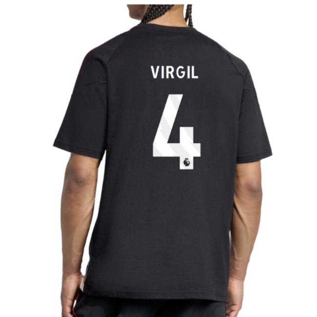 Liverpool Liverpool Training Tee Black Virgil #4 High Performance ...