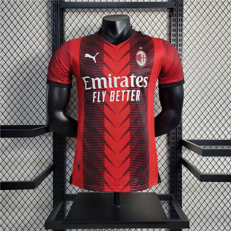 AC Milan 2324 Home Red Soccer Jersey Football Shirt Authentic Version