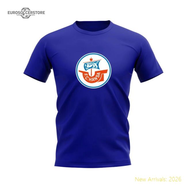 Elite Hansa Rostock Badge T-shirt (royal Blue) - Fan Collection