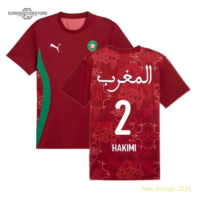 Morocco Prematch 20242025 Regular Shirt  Official Retro