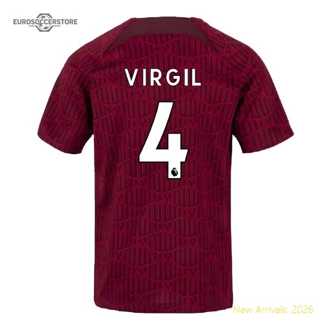 2022-2023 Liverpool Training Exclusive Jersey Virgil Umbro Pro