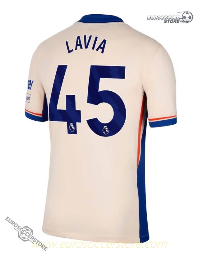 Away Jersey of Lavia with Number 45 for Chelsea in the 24-25 Season