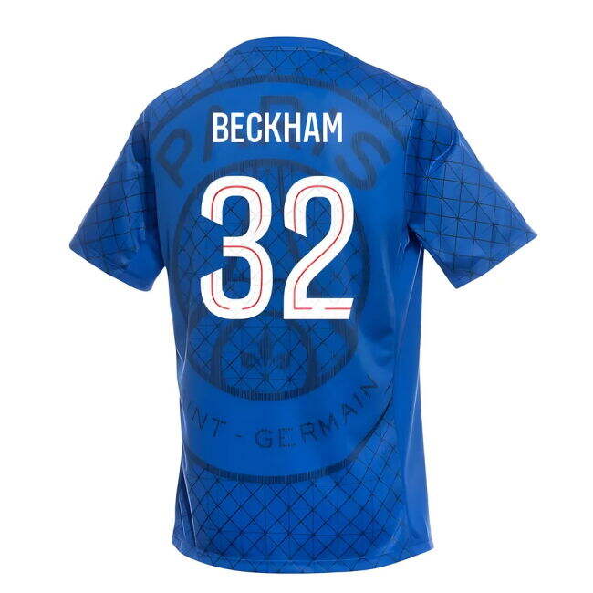 Beckham 32 Official 2025-2026 PSG Ligue 1 Home Jersey