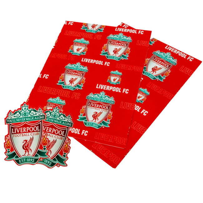 Liverpool FC Text Gift Wrap - game day