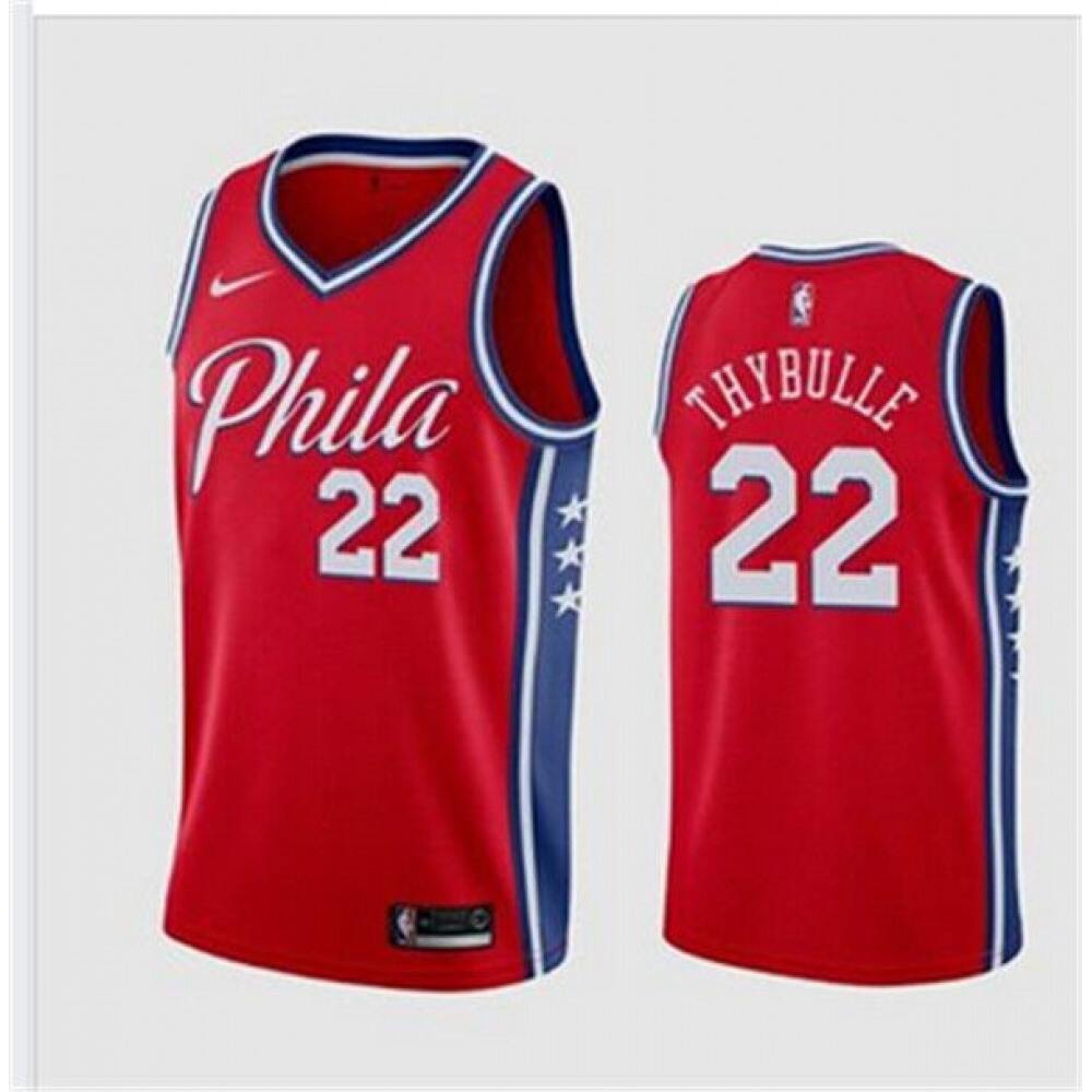 Fan Favorite Professional Men's PHI #22 Matisse Red Basketball Jersey