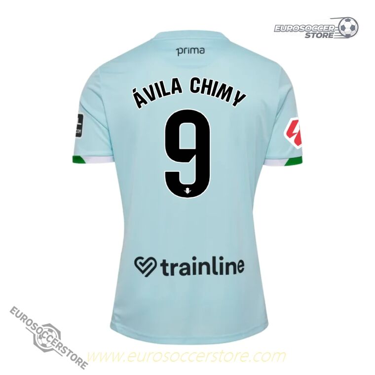 Away Jersey of Real Betis Featuring ÁVILA CHIMY 9 for the 25-26 Season