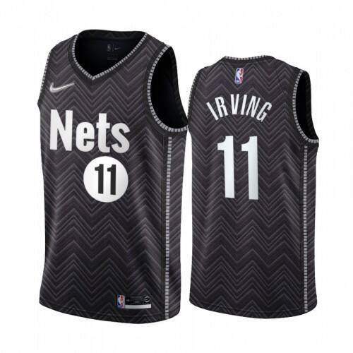 Brooklyn Brooklyn Nets #11 Kyrie Irving Black Womens NBA Swingman 2020-21 Earned Edition Jersey Womens