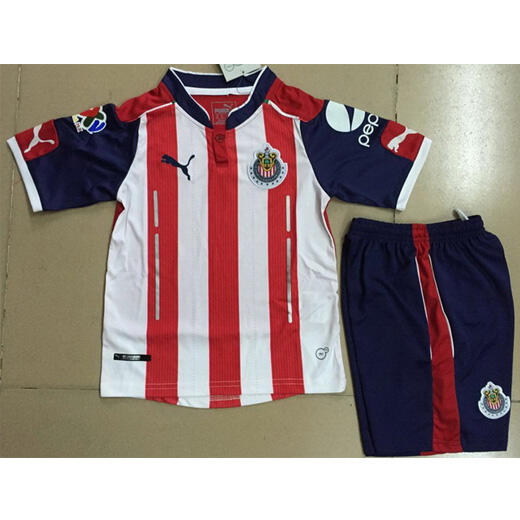 Kids Chivas Home 201617 Soccer Kits ShirtShorts - Official Replica
