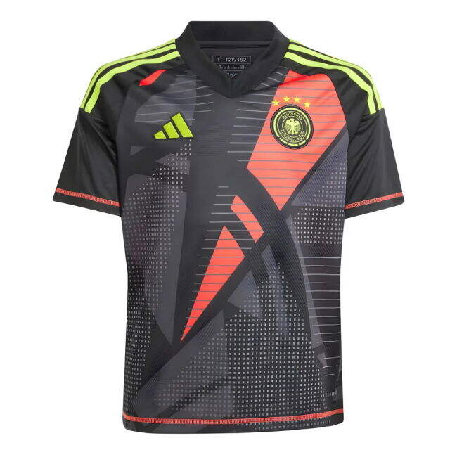 2024-2025 Germany Home Goalkeeper Shirt (Black) - Kids (Your Name)