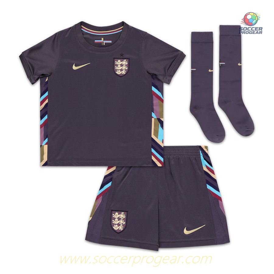 England Away Kids Football Kit Football Jersey 2024-2025 Season