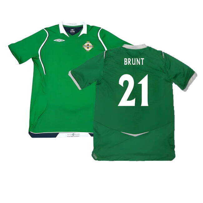 Low Cost Northern Ireland 2008-09 Home Shirt ((Excellent) M) (Brunt 21) Gorgeous