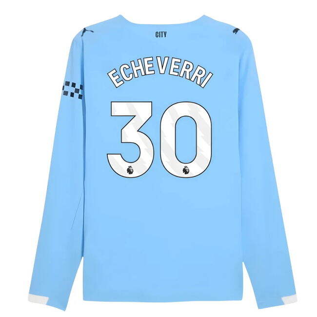 First-Class 2025-2026 Home Football Shirt Echeverri 30 Adults #68776