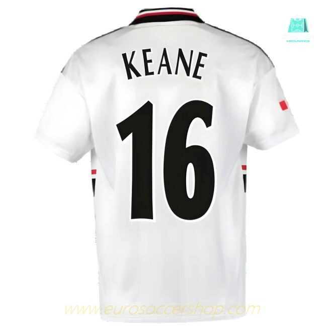 1999 Manchester United Away Football Shirt (KEANE 16)