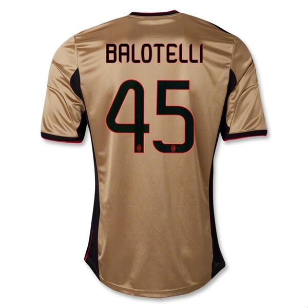 1314 AC Milan 45 BALOTELLI Third Golden Jersey - Official Replica 2784