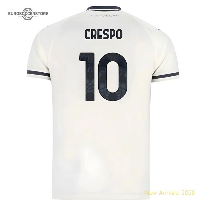 Genuine Match-Day 2025-2026 Lazio Away Shirt - Kids (Crespo 10)