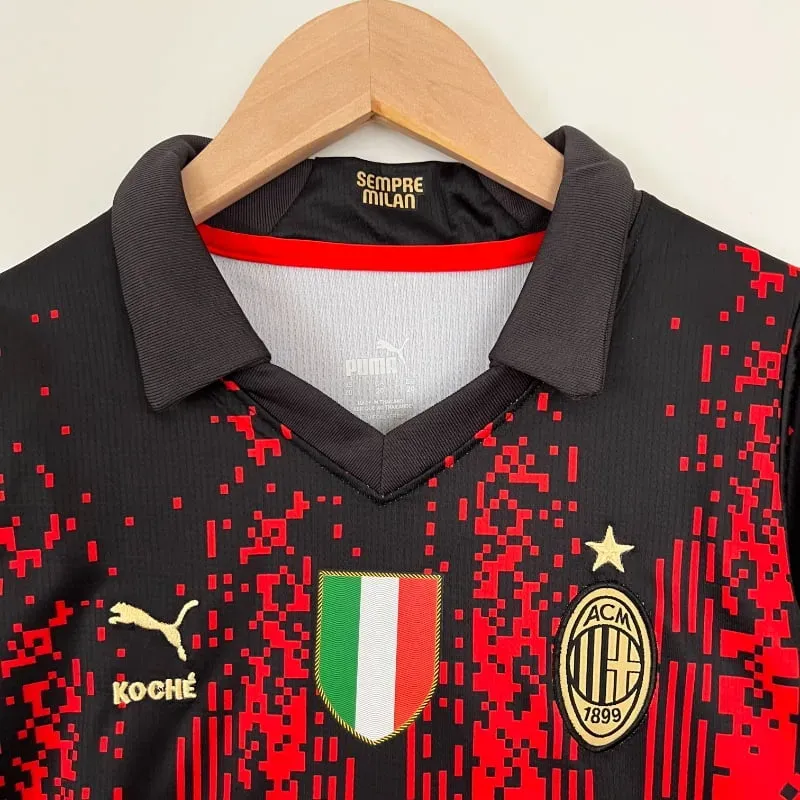 2022-2023 Kids AC Milan Fourth retro kit