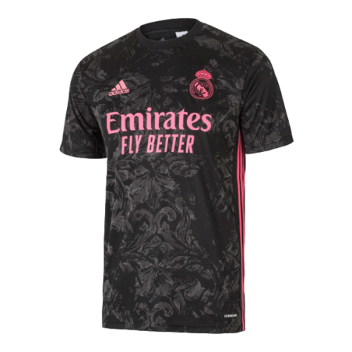 Real Madrid 20-21 Third Black Soccer Jersey Shirt - Official Replica