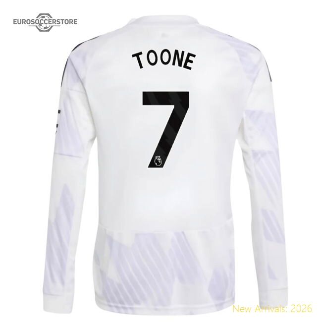 Authentic 2025-2026 Man Utd Long Sleeve Away Shirt (kids) (toone 7)