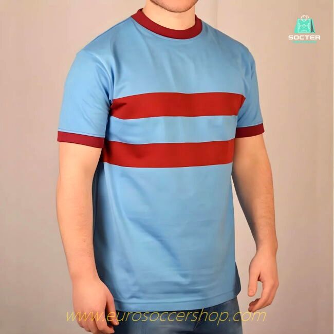 West Ham- Thames Iron Works 1960s Away Retro Football Shirt