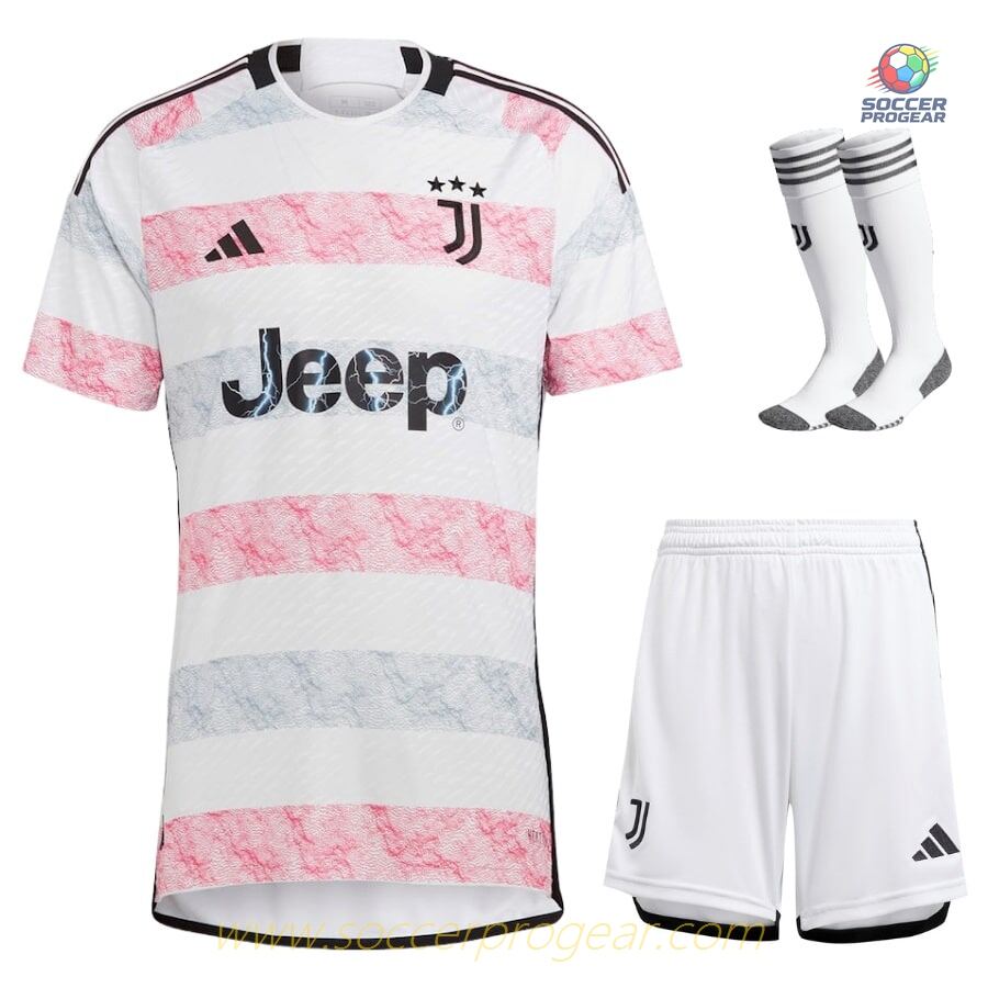 Juventus Away Youth Jersey Set Soccer Jersey 2023 2024