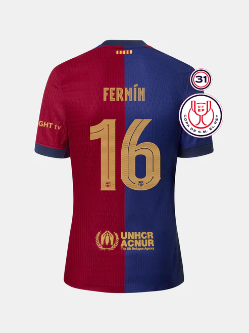 FERMÍN's 16 Jersey for Barcelona in the Copa Del Rey Final of the 24-25 season