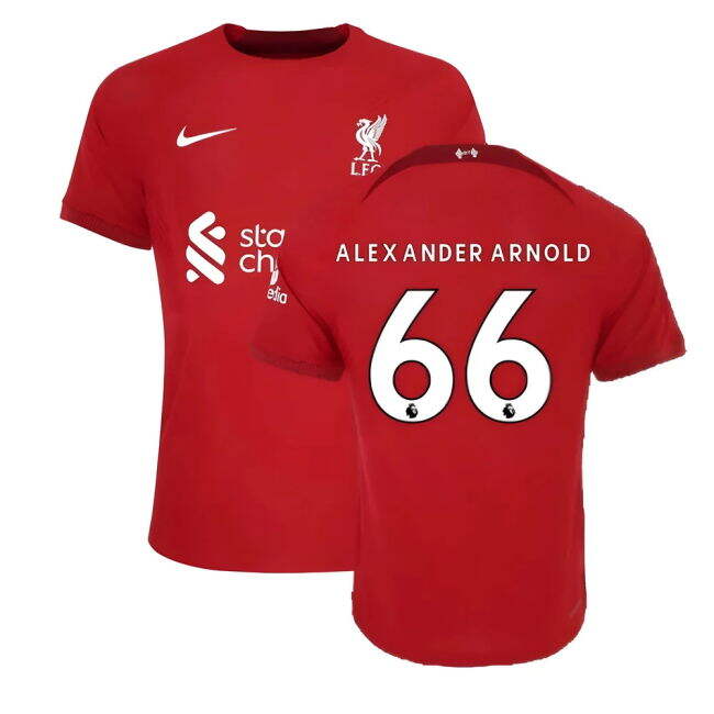 2022-20 Liverpool Home Football Shirt ALEXANDER ARNOLD Name Number ...