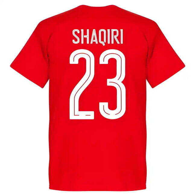 Switzerland Shaqiri Team T-Shirt - Red