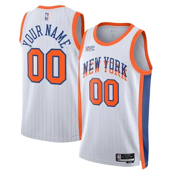 New York NYK Swingman Jersey - genuine swingman-jersey - White