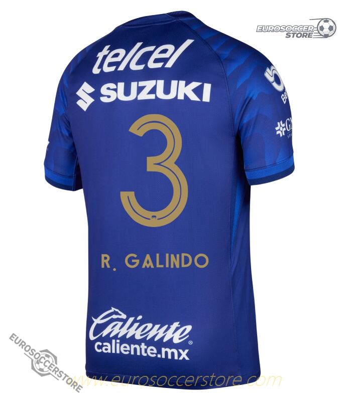 Away Jersey 25-26 of Pumas UNAM Featuring R. GALINDO 3