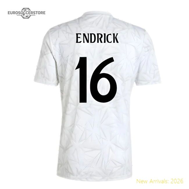 2024-2025 Real Madrid Pre-match Shirt (white) (endrick 16)