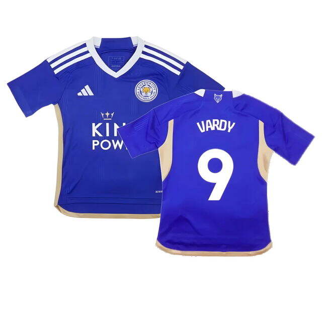 Kids Leicester Club Trendy Home Soccer Jersey (Vardy 9)