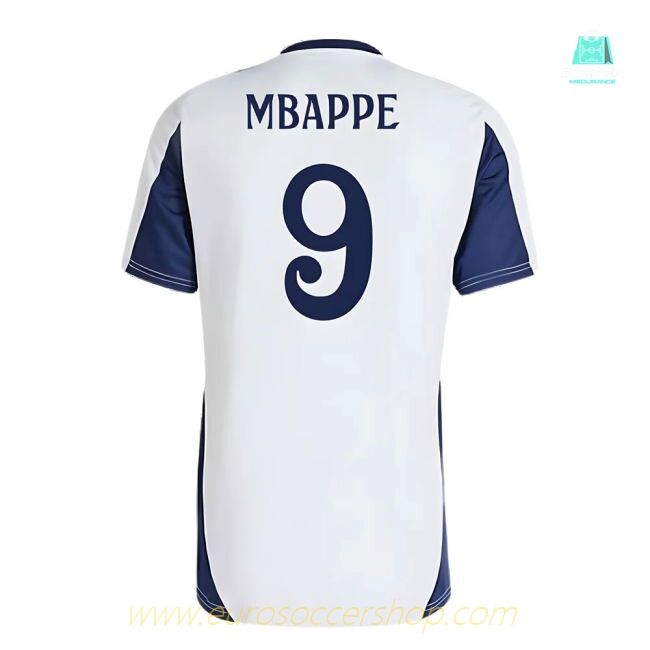 2024-2025 Real Madrid Training Shirt (White) (Mbappe 9)